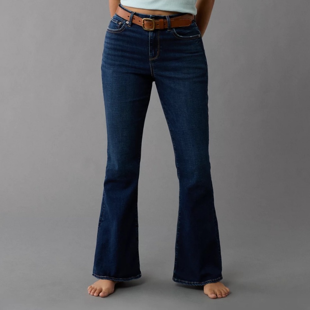 American Eagle Outfitters Dark Blue Flare Jeans